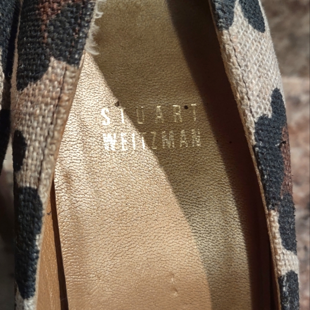 Stuart Weitzman Leopard Print Stiletto Heels (Sz.… - image 6